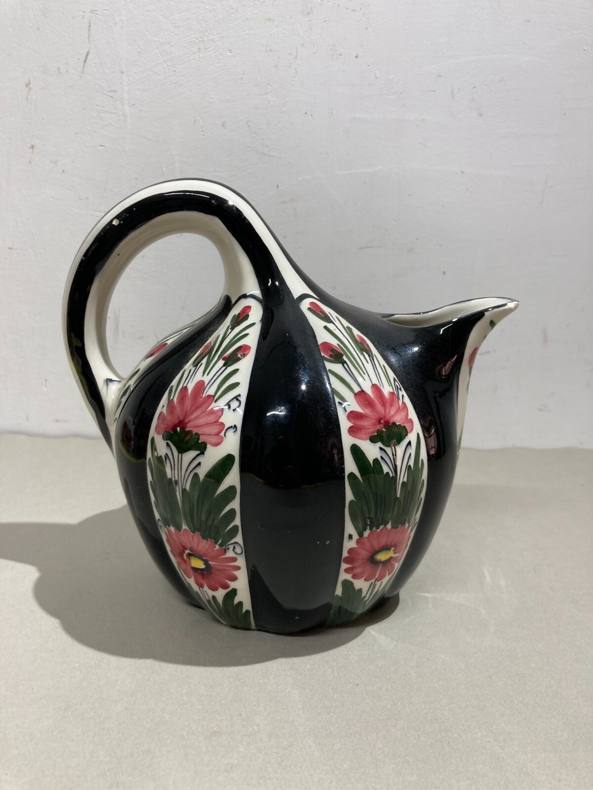 Soprammobile Decorativo In Ceramica Artistica Floreale Titano San Marino