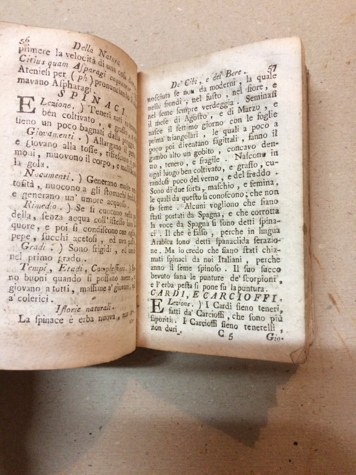 Cucina E Medicina   Proprietà Medicinali Degli Alimenti   Antica Edizione Del 1782