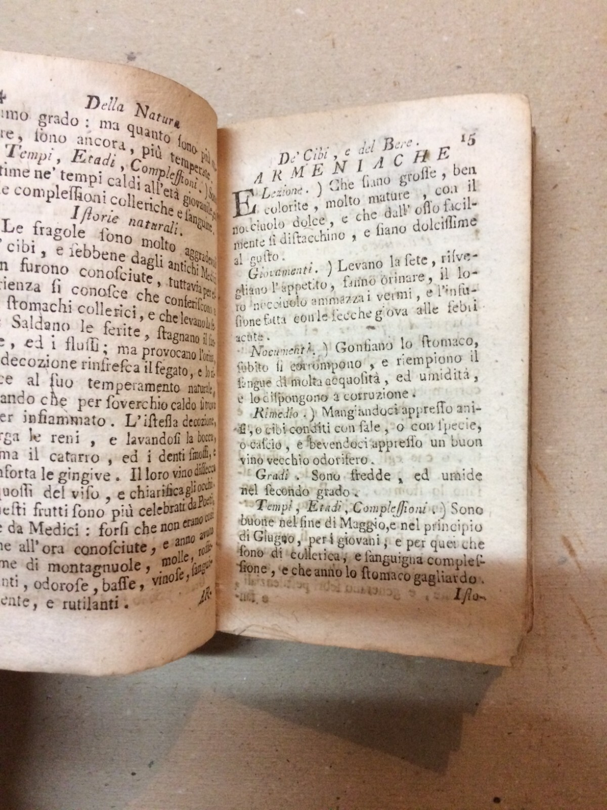 Cucina E Medicina   Proprietà Medicinali Degli Alimenti   Antica Edizione Del 1782