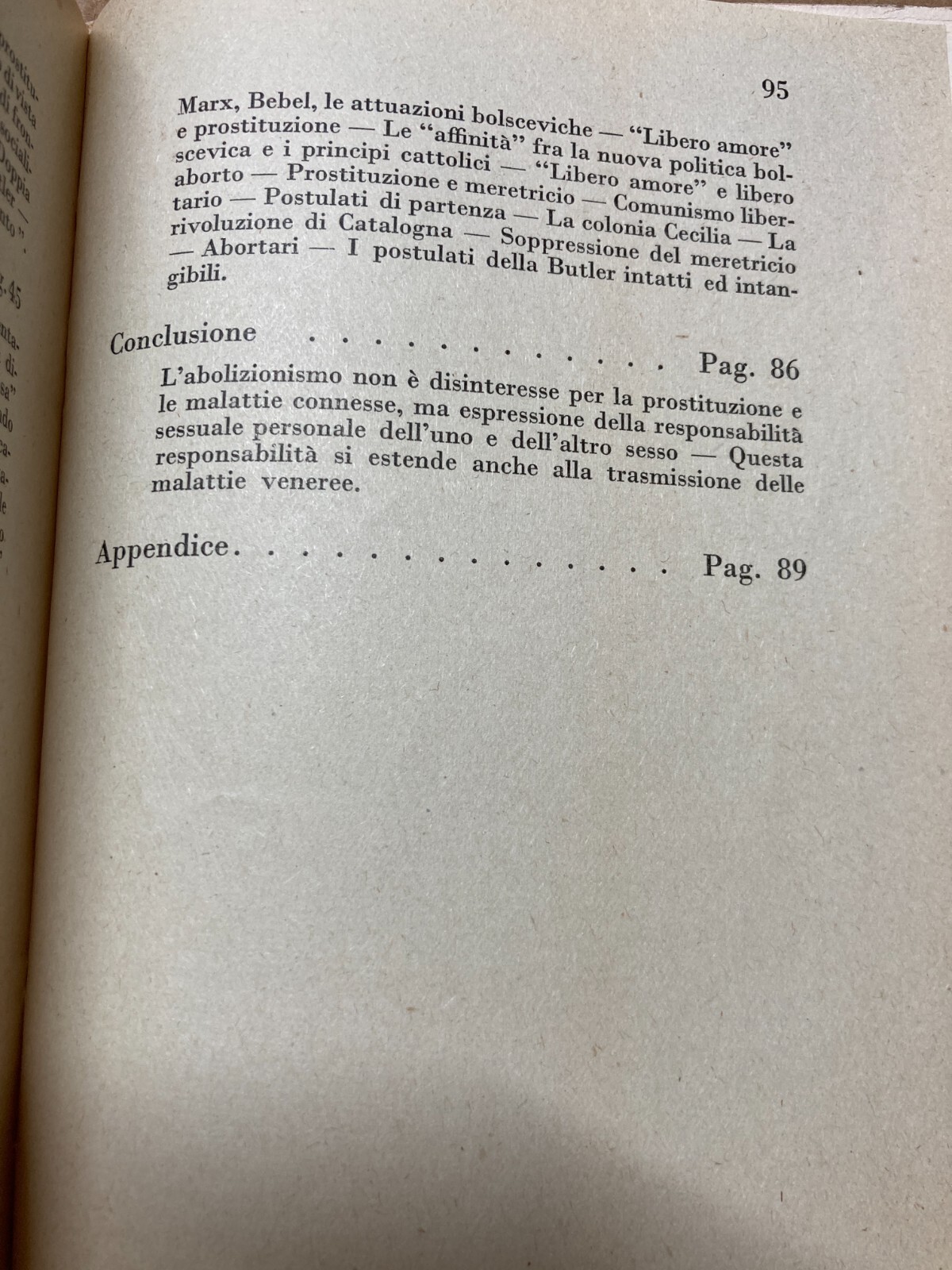 Prostituzione, Case Chiuse, Tolleranza, Malattie Veneree, Abolizionismo. Scremin, 1952