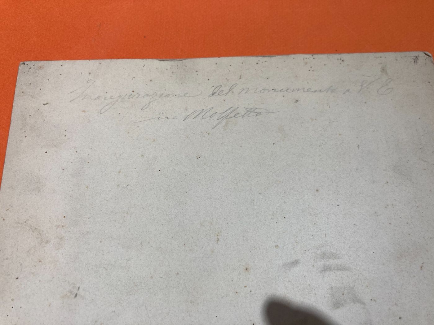 Puglia, Molfetta: Antica Fotografia Originale Del Monumento A Vittorio Emanuele, 1878
