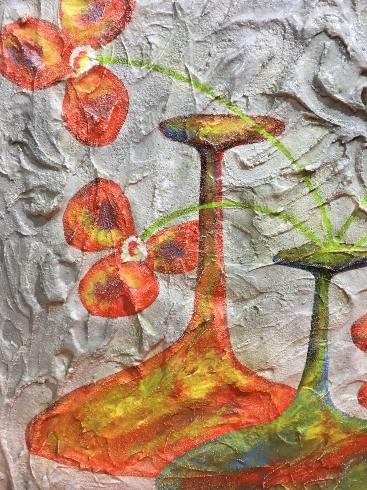 Arte: Piacevole Opera d'Arte, Soggetto Floreale Con Vasi O Bottiglie, Bartoli, 1972