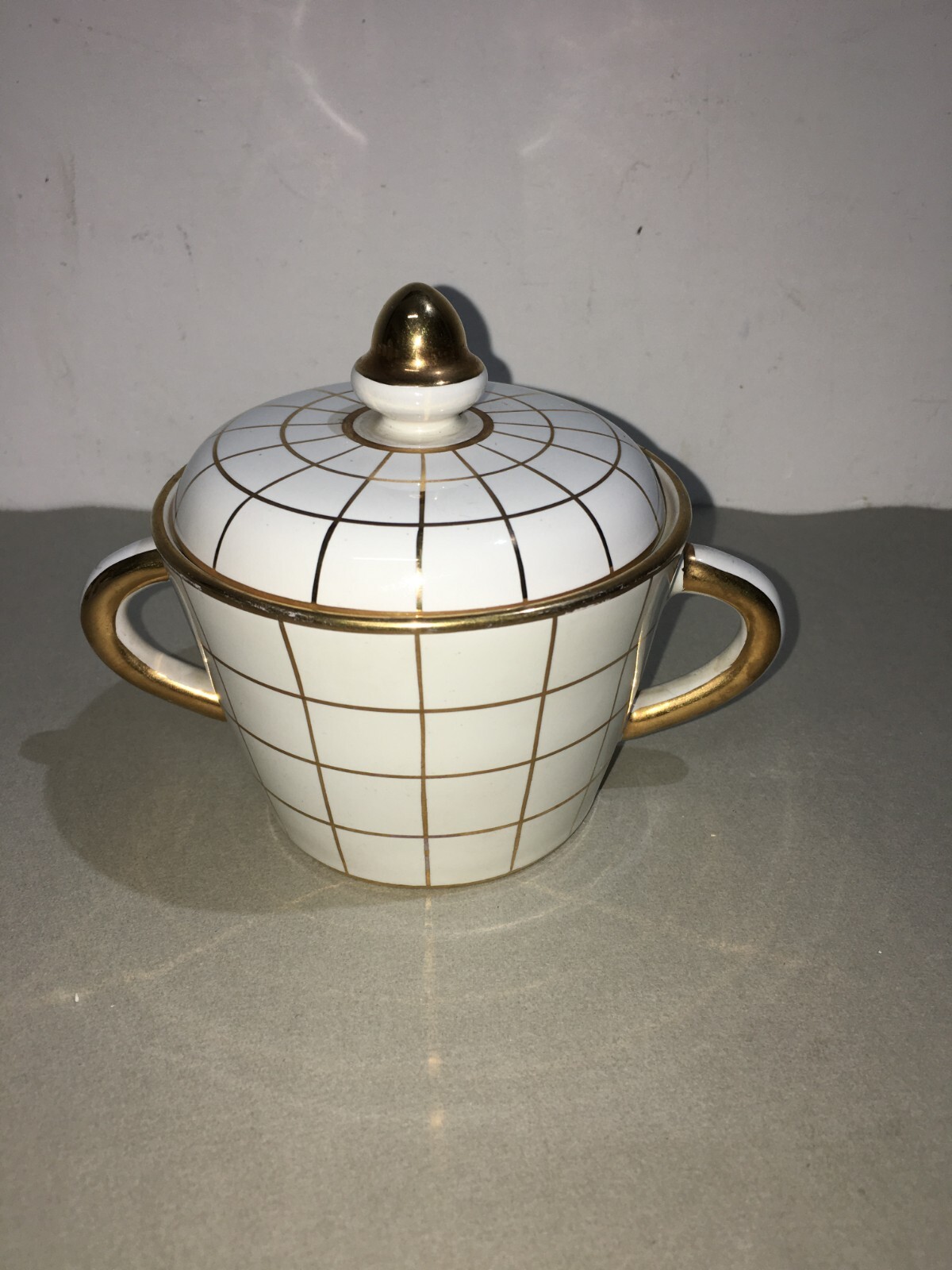 Elegante Zuccheriera In Ceramica, Sesto Fiorentino (Gusto Giò Ponti)