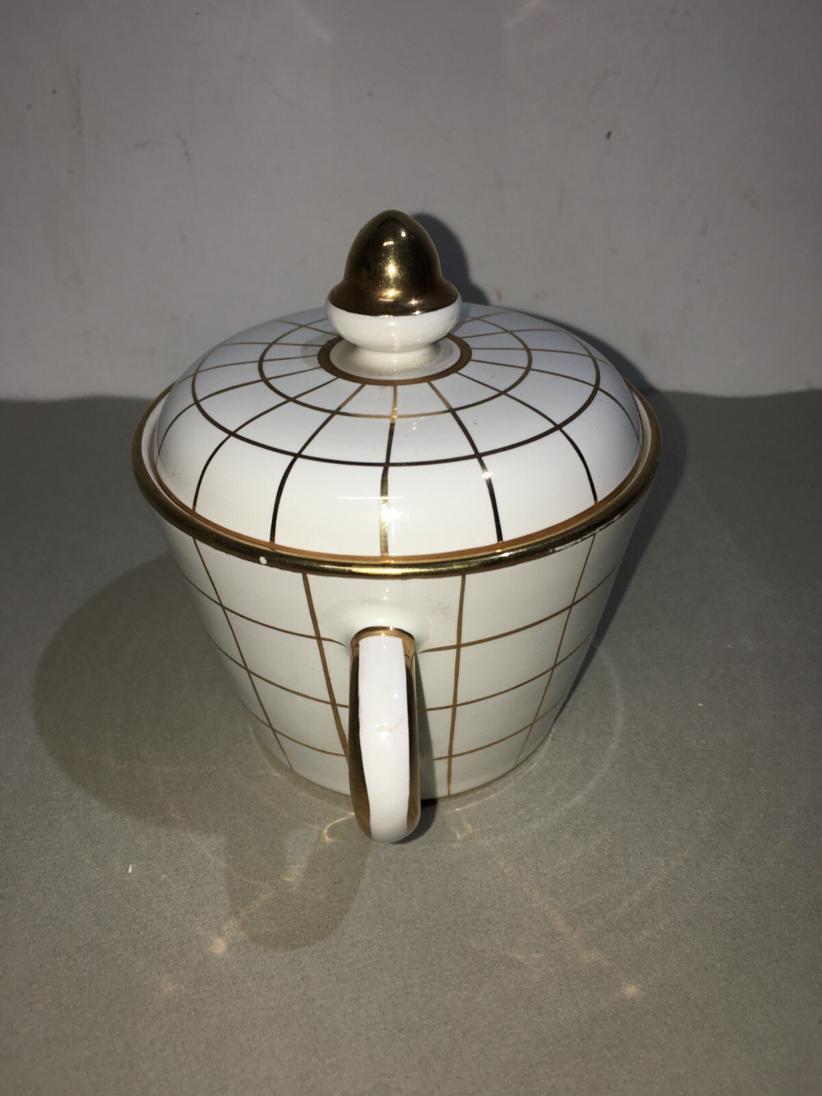 Elegante Zuccheriera In Ceramica, Sesto Fiorentino (Gusto Giò Ponti)