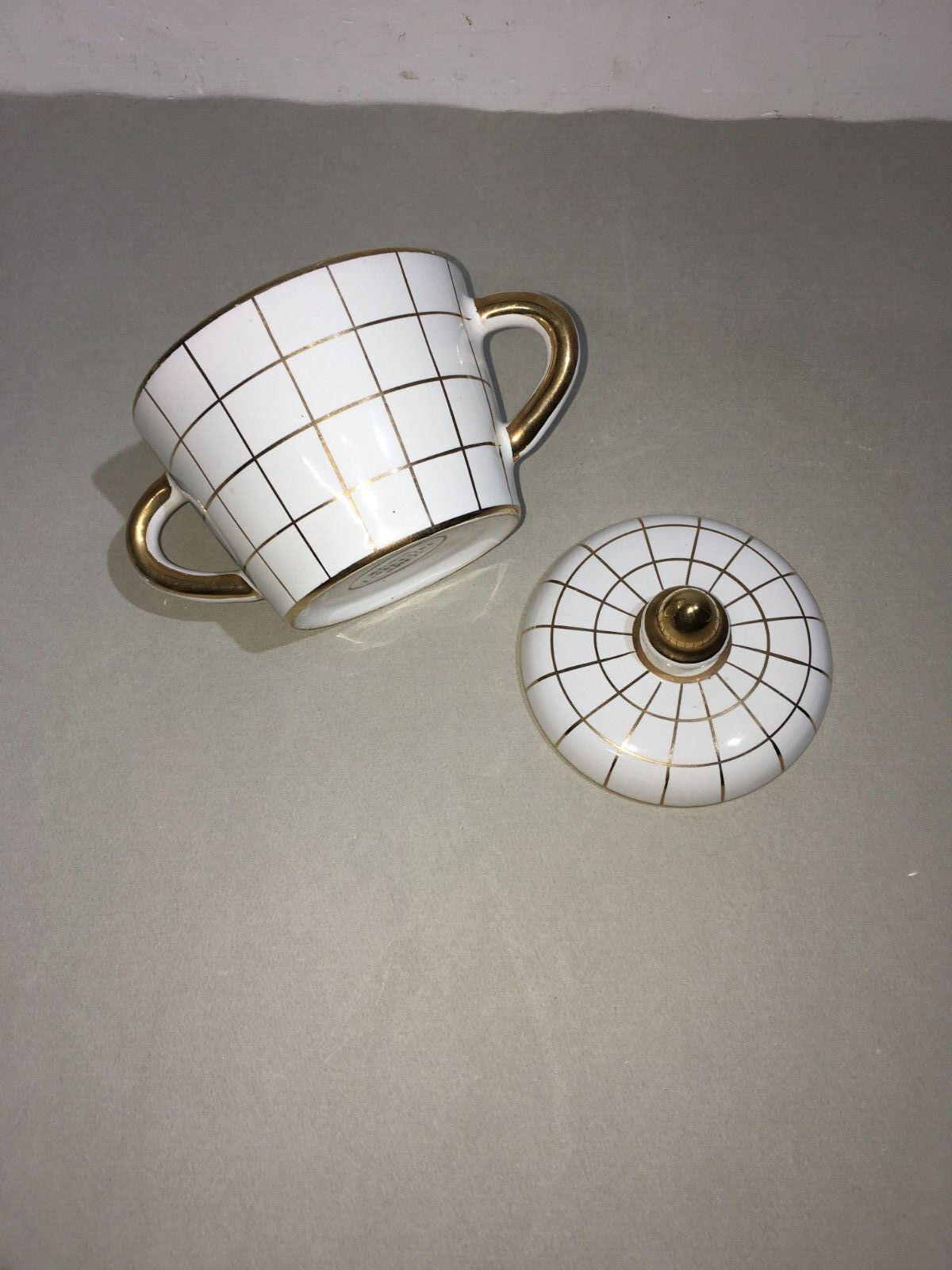Elegante Zuccheriera In Ceramica, Sesto Fiorentino (Gusto Giò Ponti)