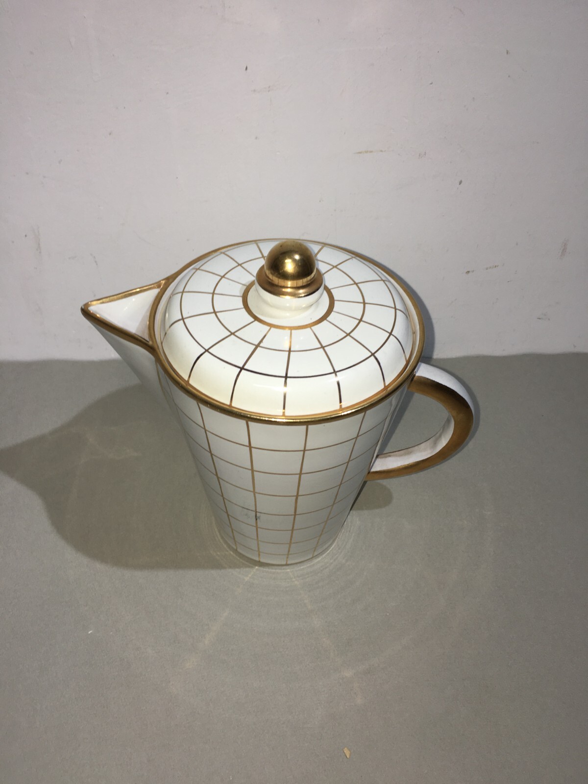 Soprammobile A Caffettiera In Ceramica, Ceramiche Fiorentine, Sesto Fiorentino