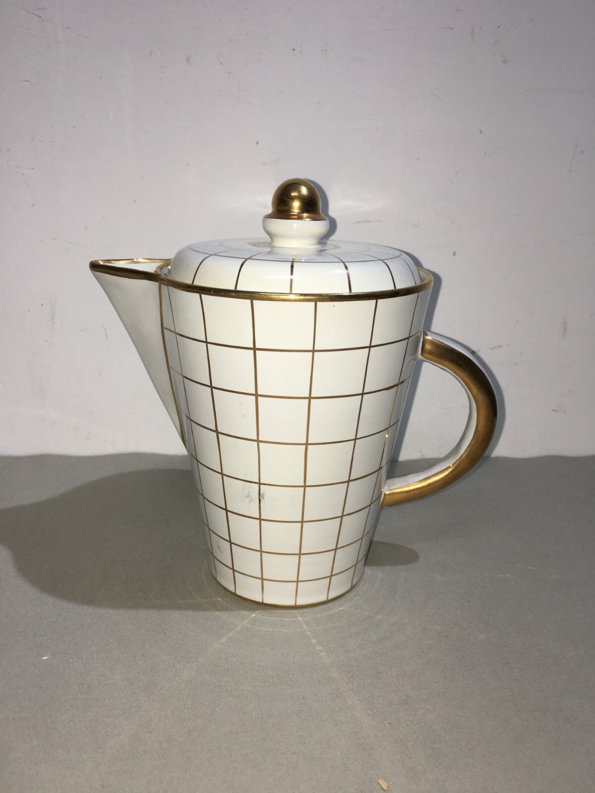 Soprammobile A Caffettiera In Ceramica, Ceramiche Fiorentine, Sesto Fiorentino