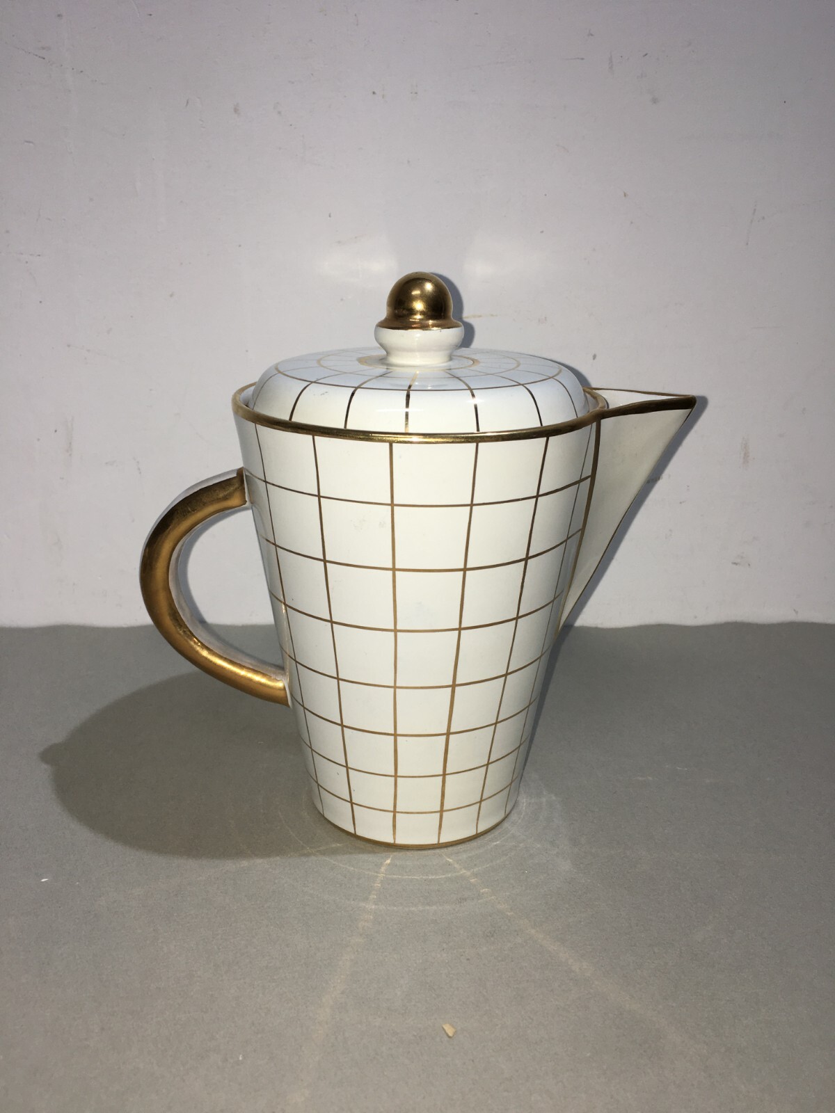 Soprammobile A Caffettiera In Ceramica, Ceramiche Fiorentine, Sesto Fiorentino