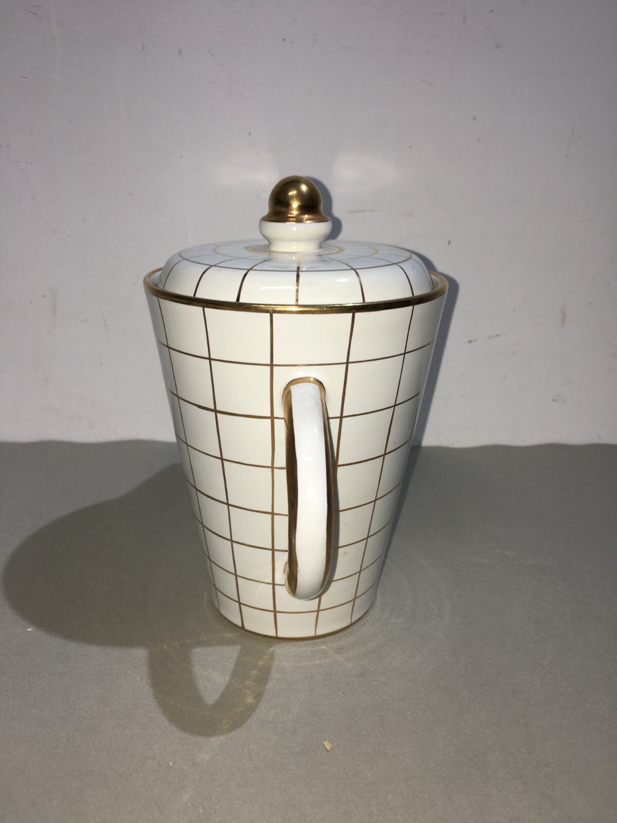 Soprammobile A Caffettiera In Ceramica, Ceramiche Fiorentine, Sesto Fiorentino