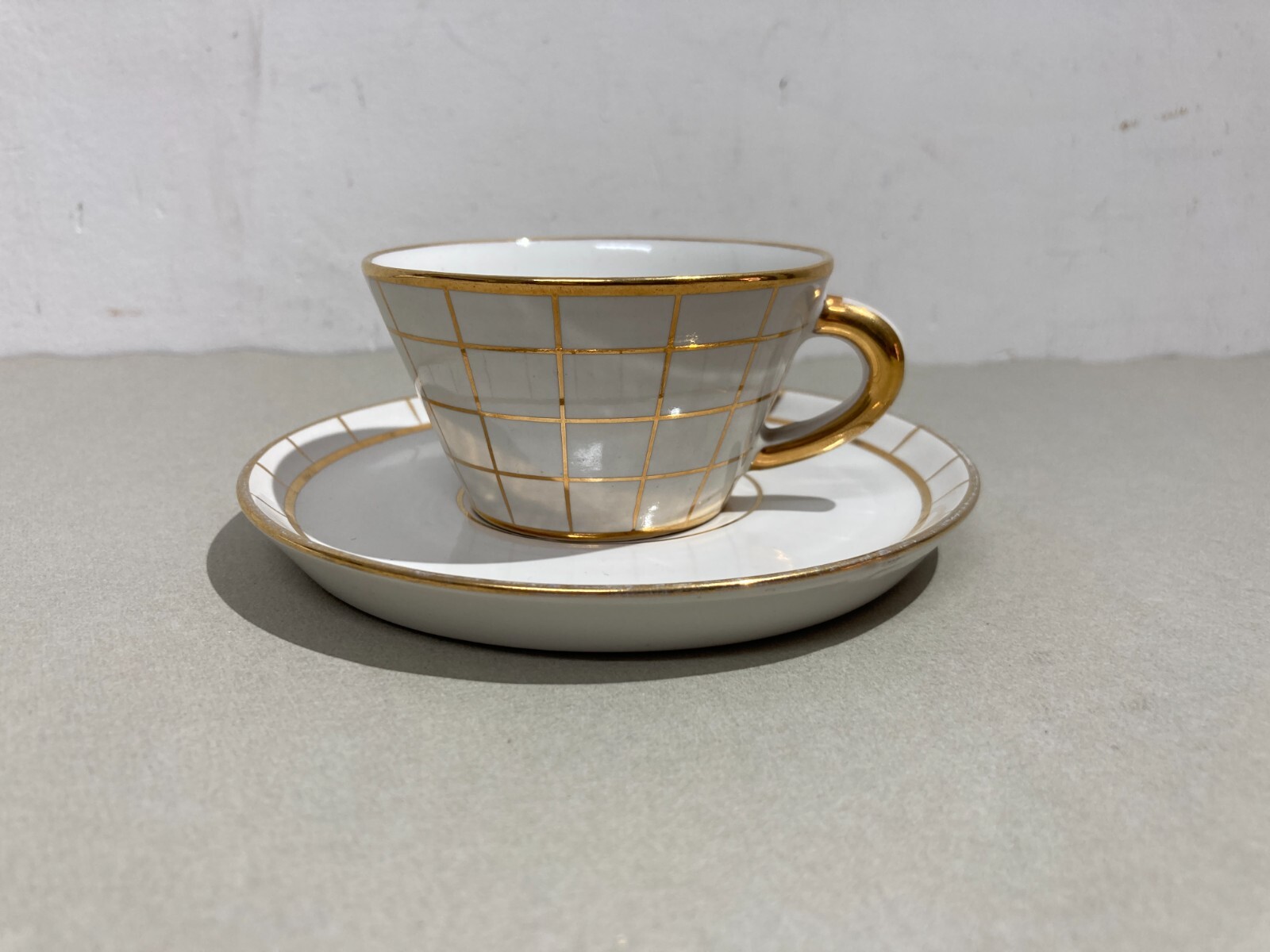 Ceramiche Fiorentine   Sesto Fiorentino   Tazzina Con Piattino   Gusto Giò Ponti   Metà XX Secolo