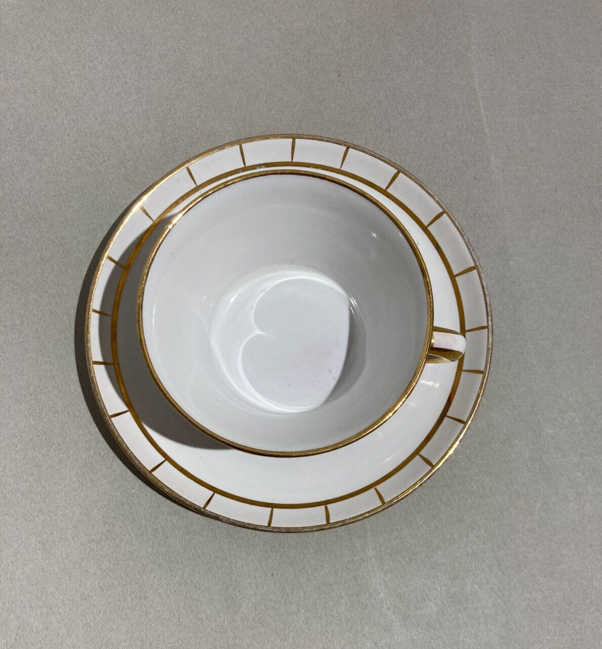 Ceramiche Fiorentine   Sesto Fiorentino   Tazzina Con Piattino   Gusto Giò Ponti   Metà XX Secolo