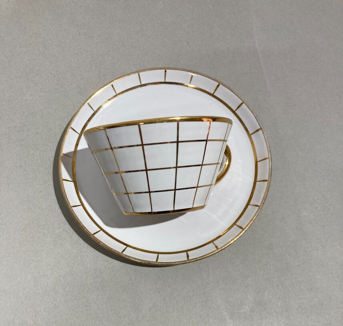 Ceramiche Fiorentine   Sesto Fiorentino   Tazzina Con Piattino   Gusto Giò Ponti   Metà XX Secolo