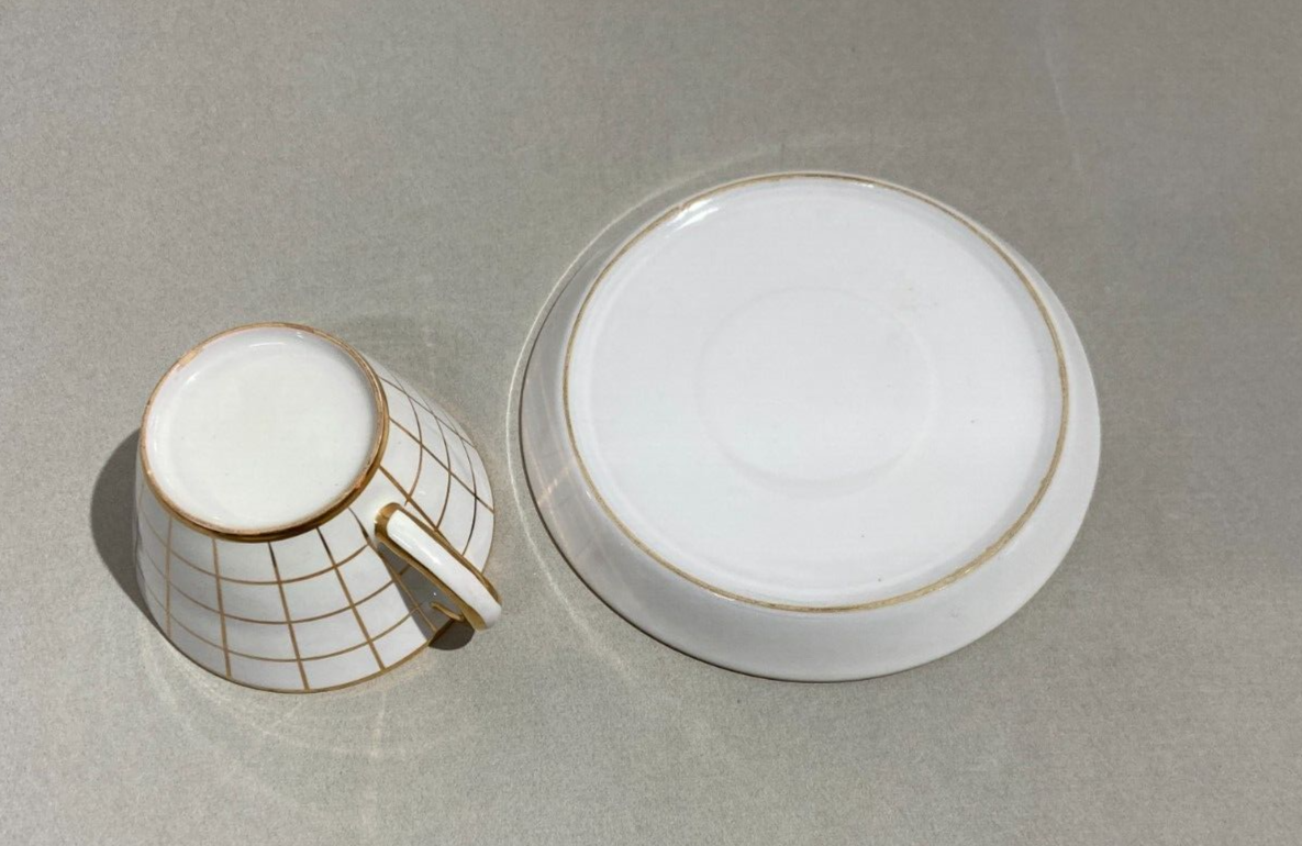Ceramiche Fiorentine   Sesto Fiorentino   Tazzina Con Piattino   Gusto Giò Ponti   Metà XX Secolo