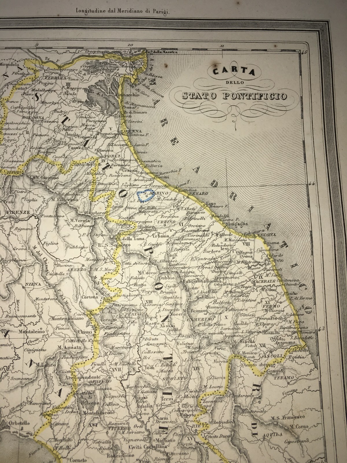 Antica Cartografia Dello Stato Pontificio (Toscana, Lazio, Marche, Emilia Romagna, Abruzzo)