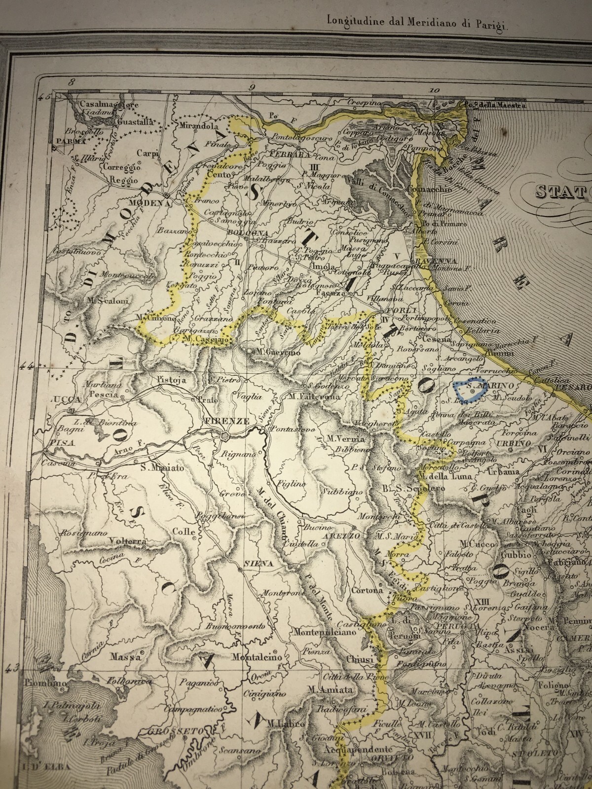 Antica Cartografia Dello Stato Pontificio (Toscana, Lazio, Marche, Emilia Romagna, Abruzzo)