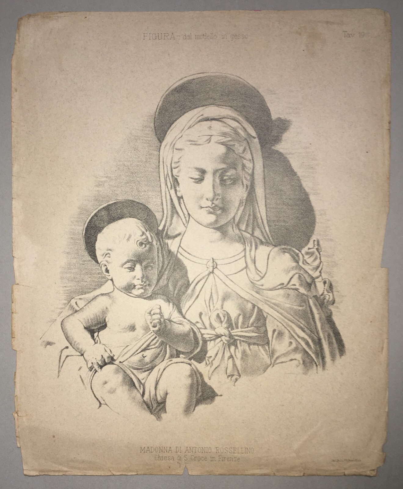 Arte, Figura Devozionale, Antonio Rossellino, Madonna Con Bambino, Firenze, Santa Croce