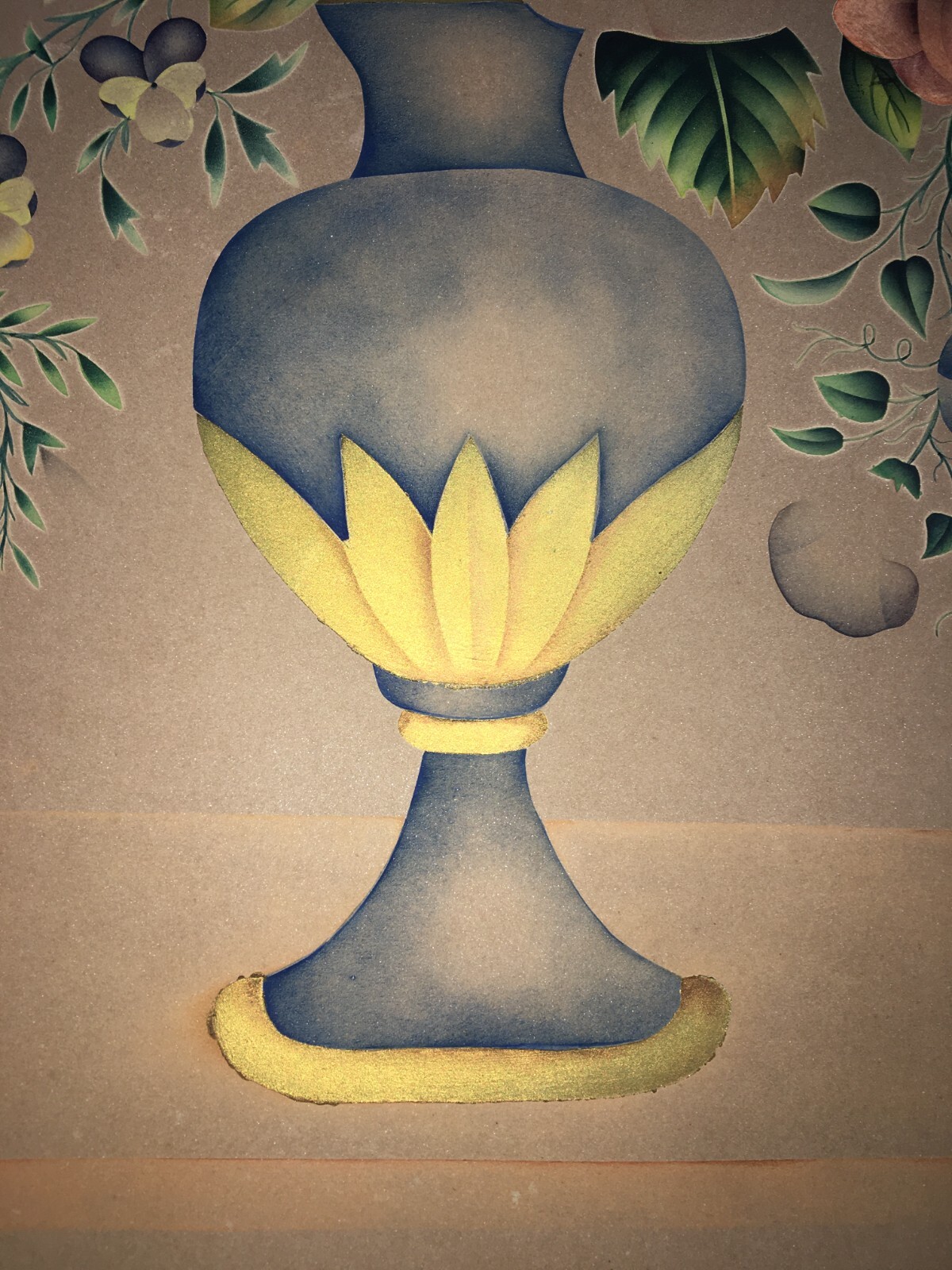 Composizione Floreale Artistica Con Dorature