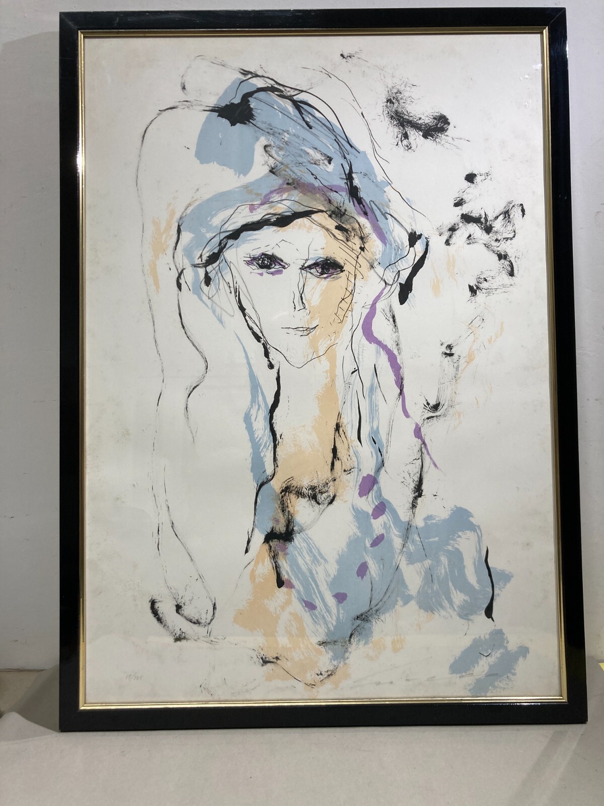 Ernesto Treccani: Ritratto Femminile, Grafica d'Autore Contemporanea
