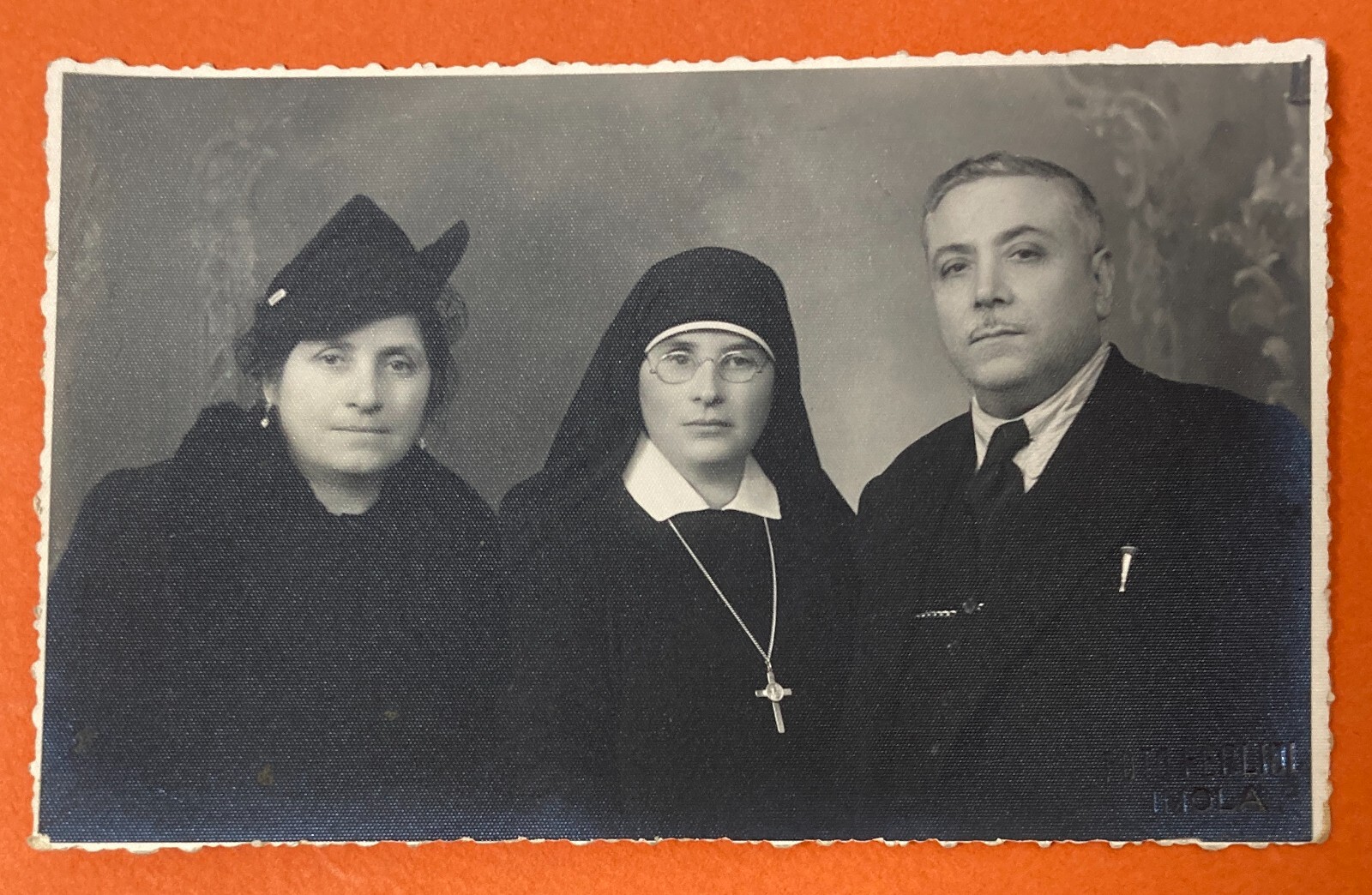 Imola, Fotografia Da Collezione, Fotografo Ferlini, Foto Di Gruppo, Ritratti d'Epoca