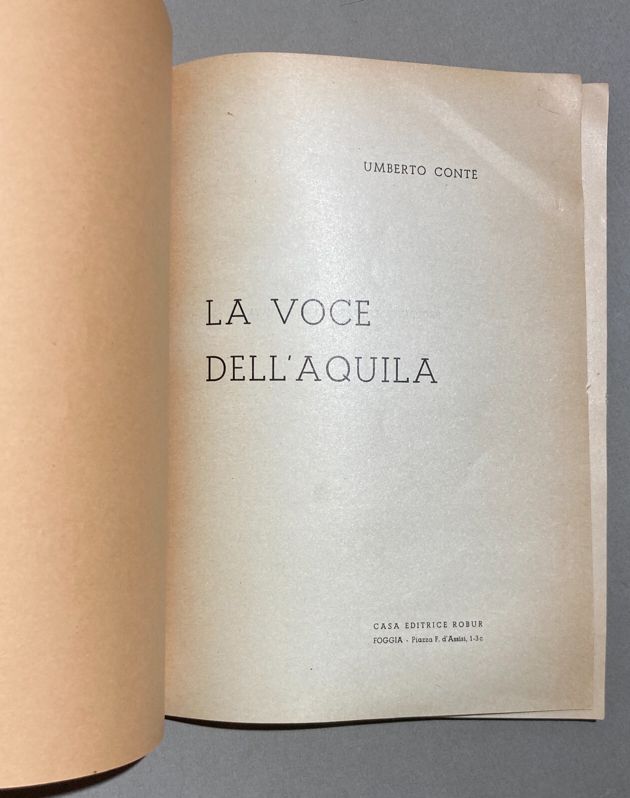 Puglia, Ostuni: Umberto Conte   Poesie E Processo Per Oscenità (Edizione Robur)