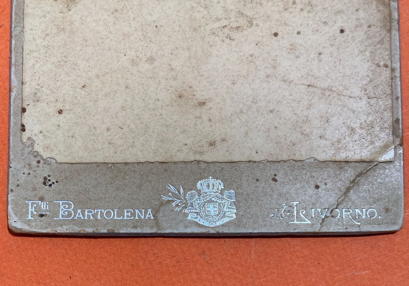 Fotografia Antica Da Collezione: Ritratto Di Bimbo, Foto Bartolena, Livorno