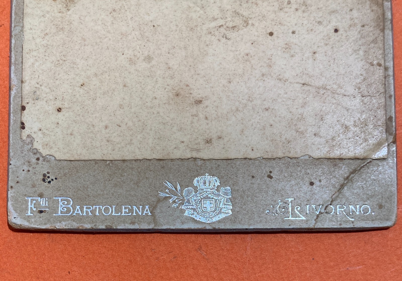 Fotografia Antica Da Collezione: Ritratto Di Bimbo, Foto Bartolena, Livorno
