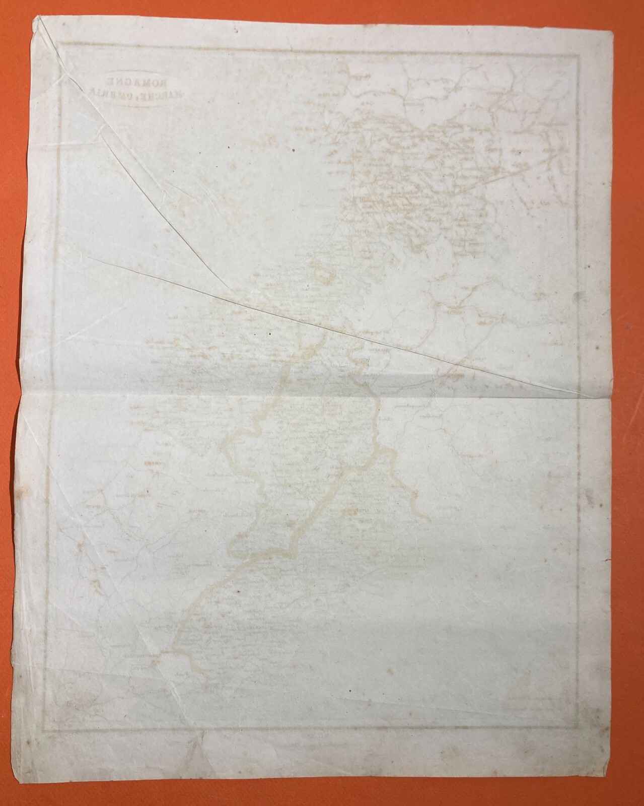 Antica Cartografia: Romagna, Marche, Umbria, Lazio. Allodi, Naymiller, Pagnoni, XIX Secolo