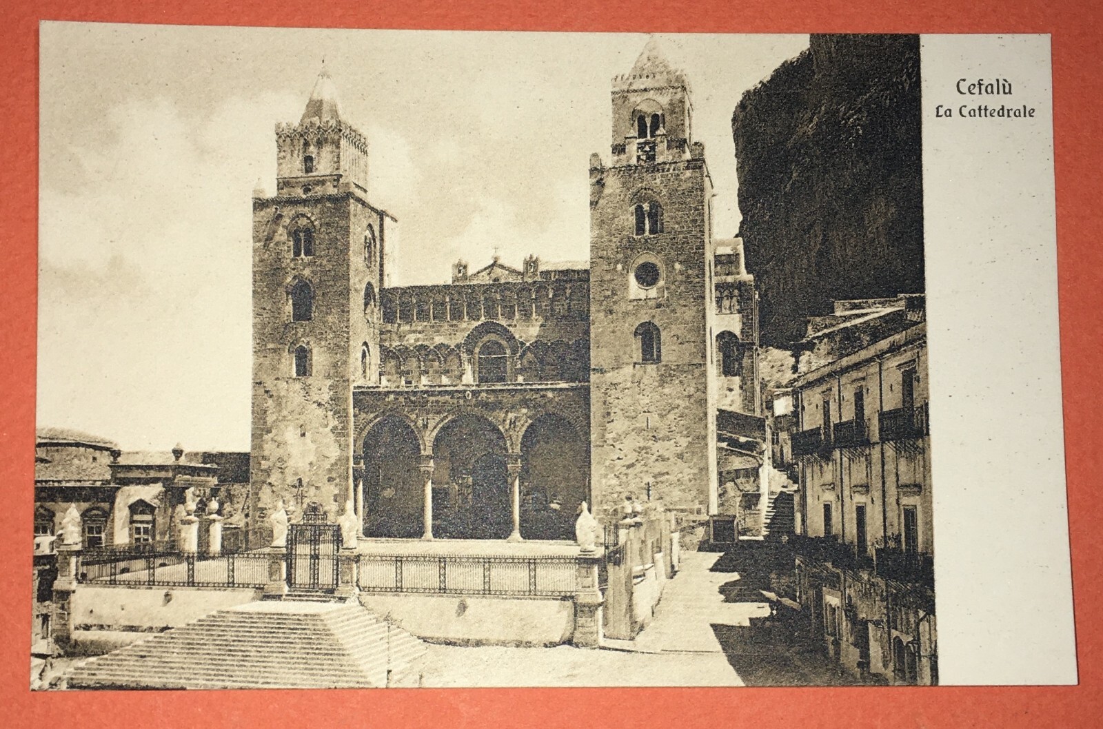 Sicilia, Cefalù. Architettura Sacra Monumentale, Cattedrale. Cartolina d'Epoca