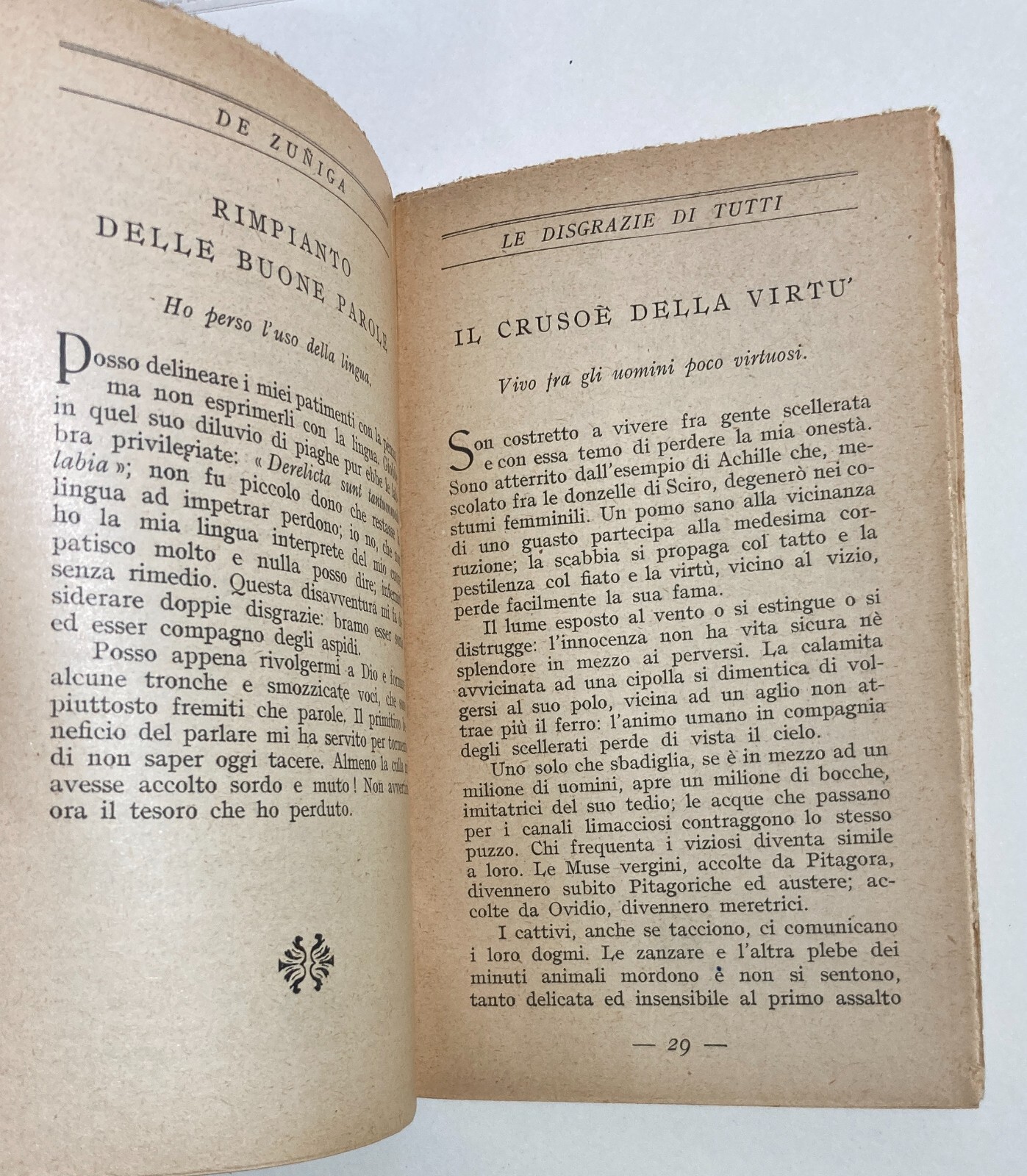 Breviario Di Uno Scalognato   De Zuniga   Edizione Metà '900   Roma