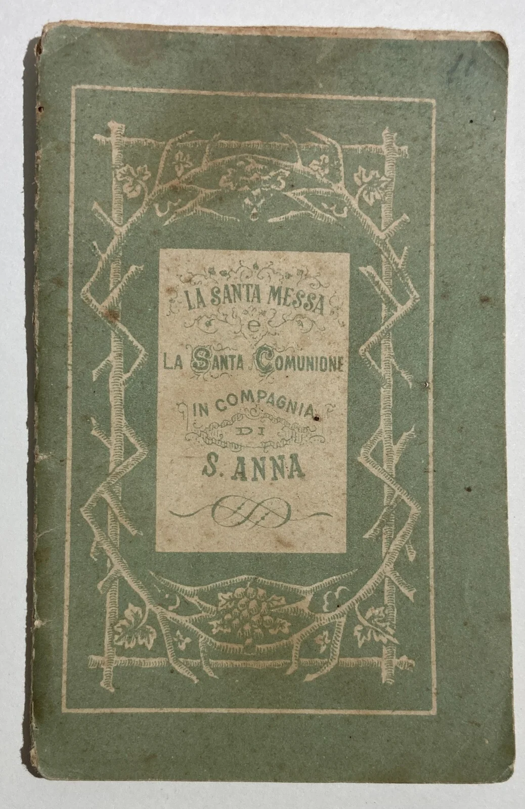 Antica Edizione Devozionale: S. Anna, Piacenza, Bertola, 1891, con Piccola Fotografia