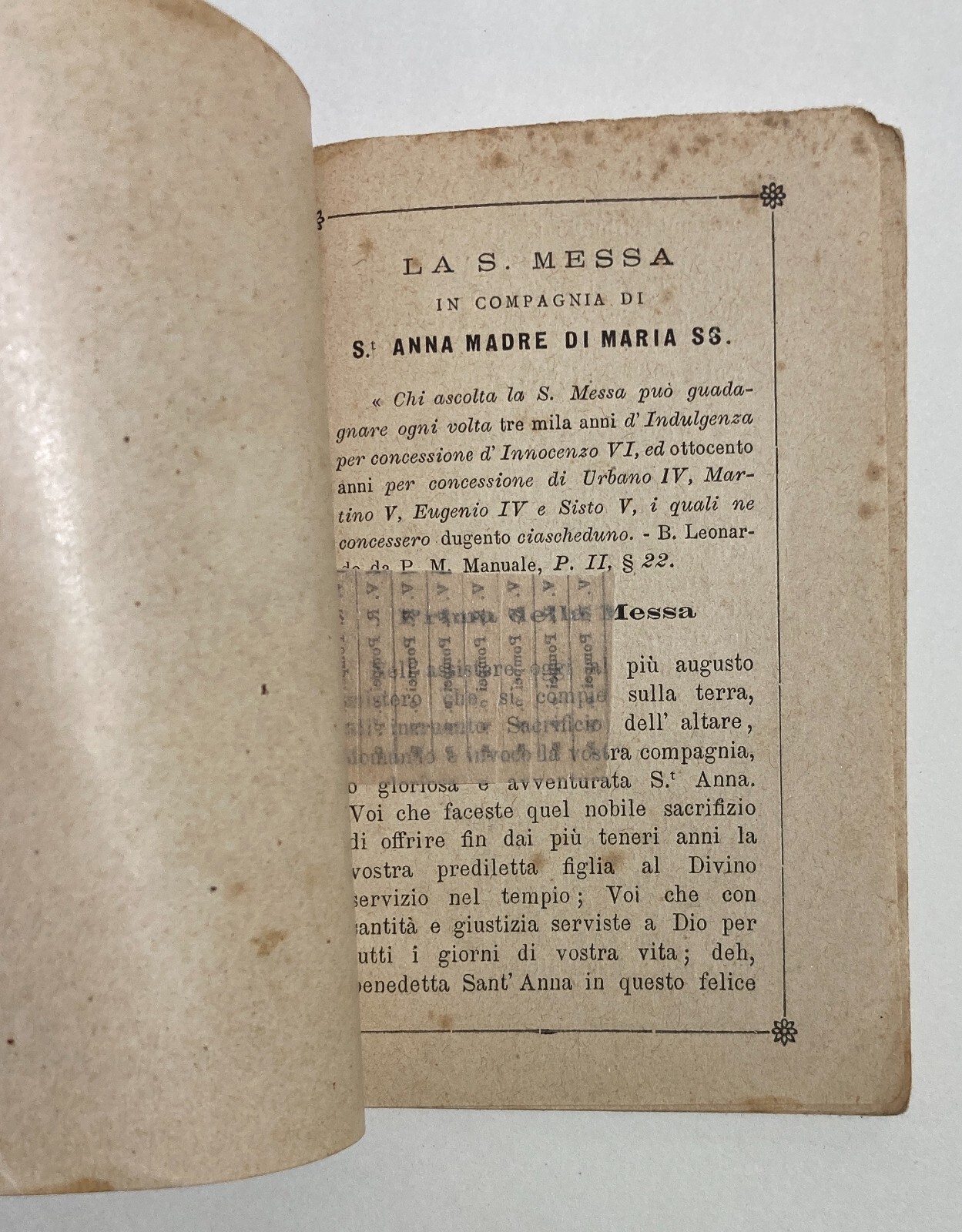 Antica Edizione Devozionale: S. Anna, Piacenza, Bertola, 1891, Con Piccola Fotografia