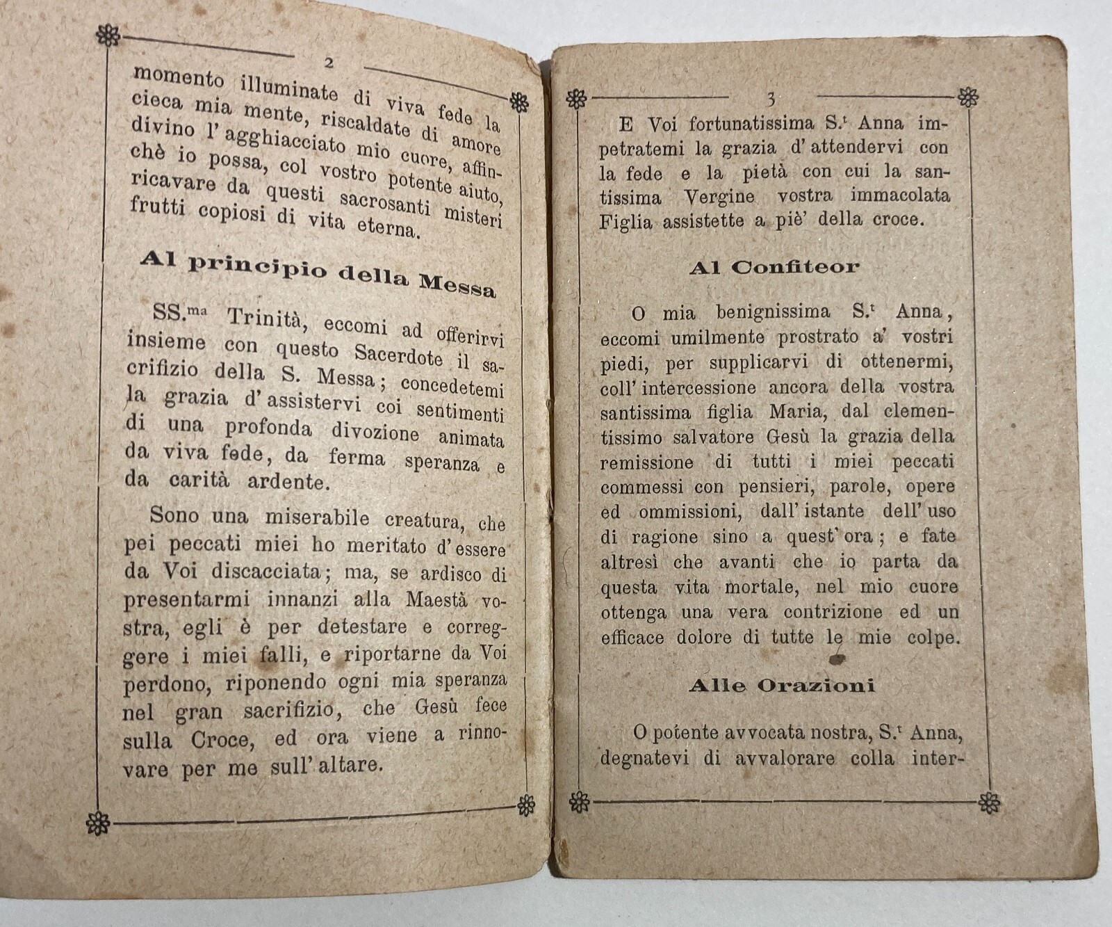 Antica Edizione Devozionale: S. Anna, Piacenza, Bertola, 1891, Con Piccola Fotografia