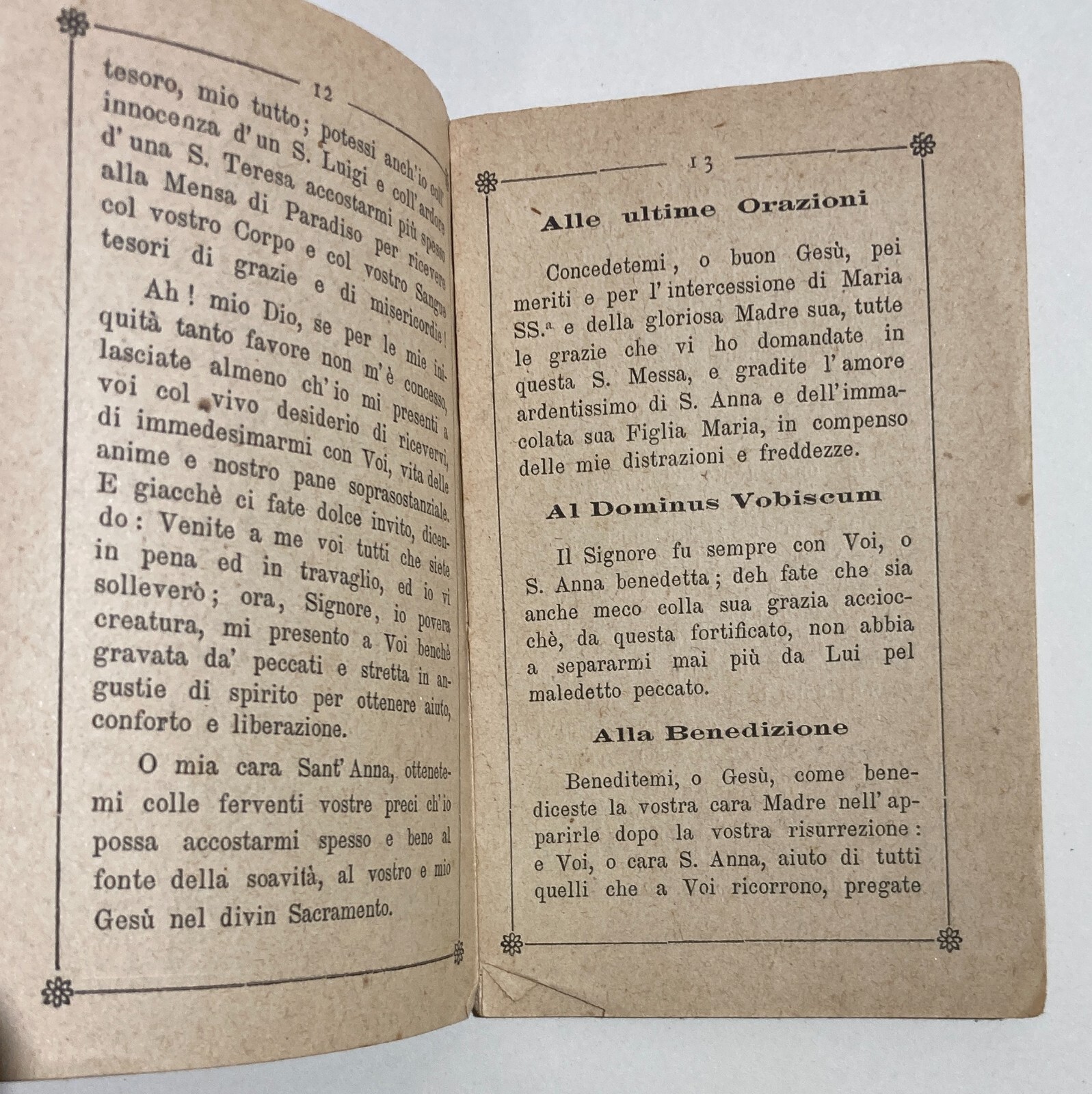 Antica Edizione Devozionale: S. Anna, Piacenza, Bertola, 1891, Con Piccola Fotografia