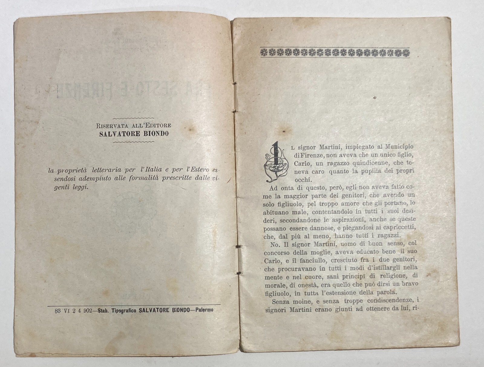 Elvira Simonatti Spinelli Fra Sesto E Firenze (Novella)