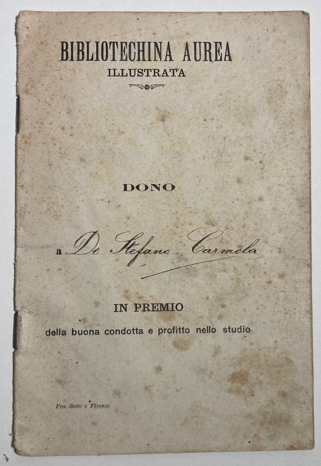 Elvira Simonatti Spinelli Fra Sesto E Firenze (Novella)