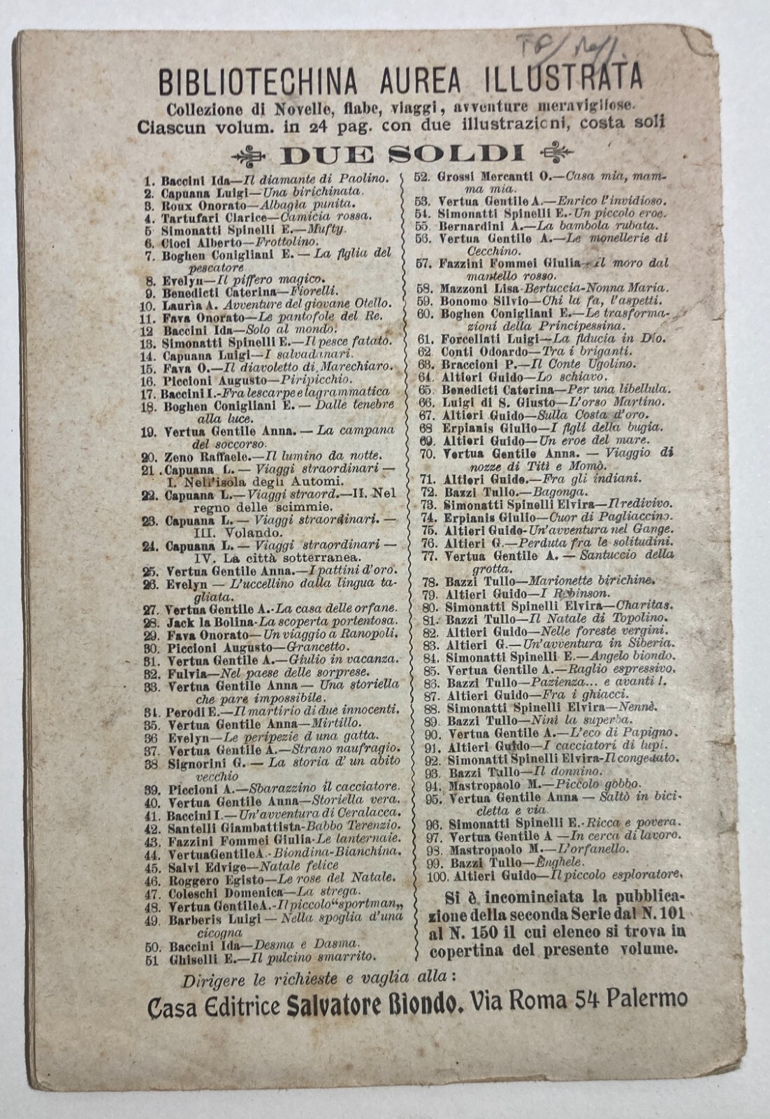 Elvira Simonatti Spinelli Fra Sesto E Firenze (Novella)