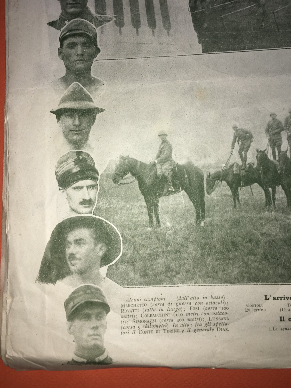 Lo Sport Illustrato: Calcio, Boxe, Atletica, Militaria. Gara Milano E Casale Alessandria, 1919