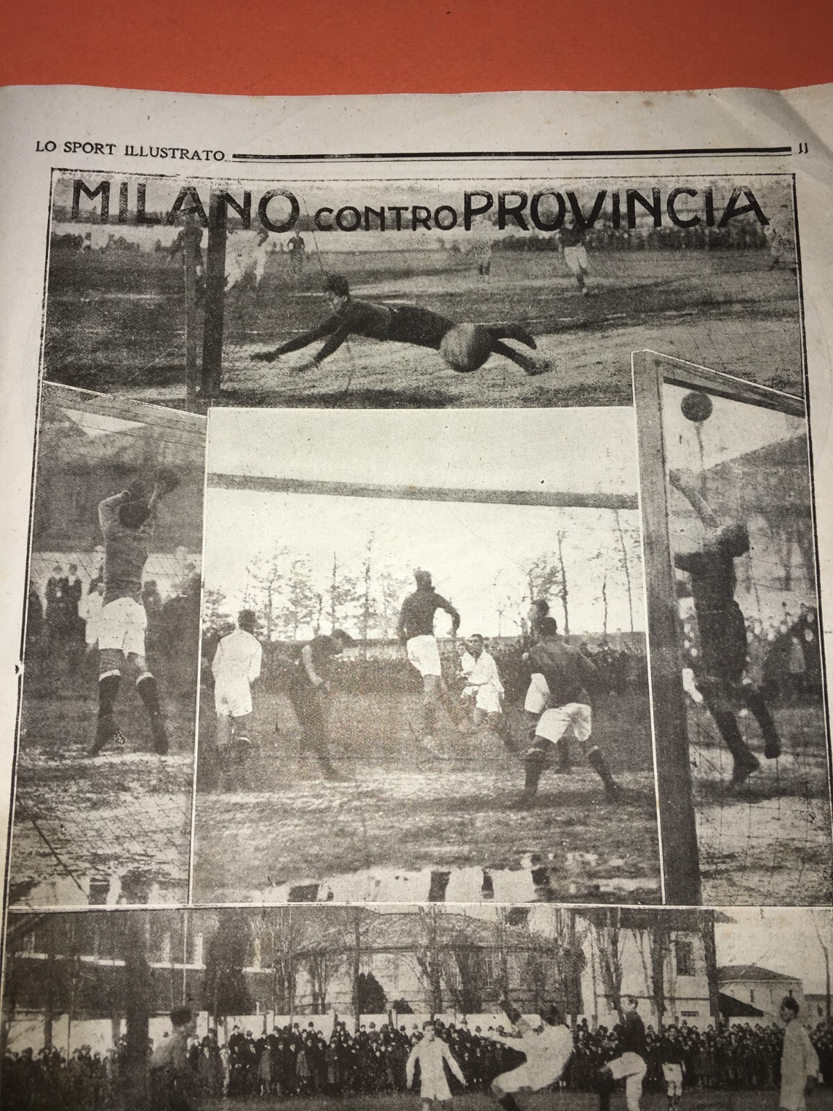 Lo Sport Illustrato: Calcio, Boxe, Atletica, Militaria. Gara Milano E Casale Alessandria, 1919