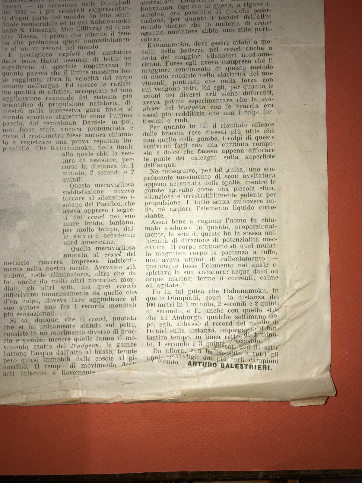 Lo Sport Illustrato: Calcio, Boxe, Atletica, Militaria. Gara Milano E Casale Alessandria, 1919