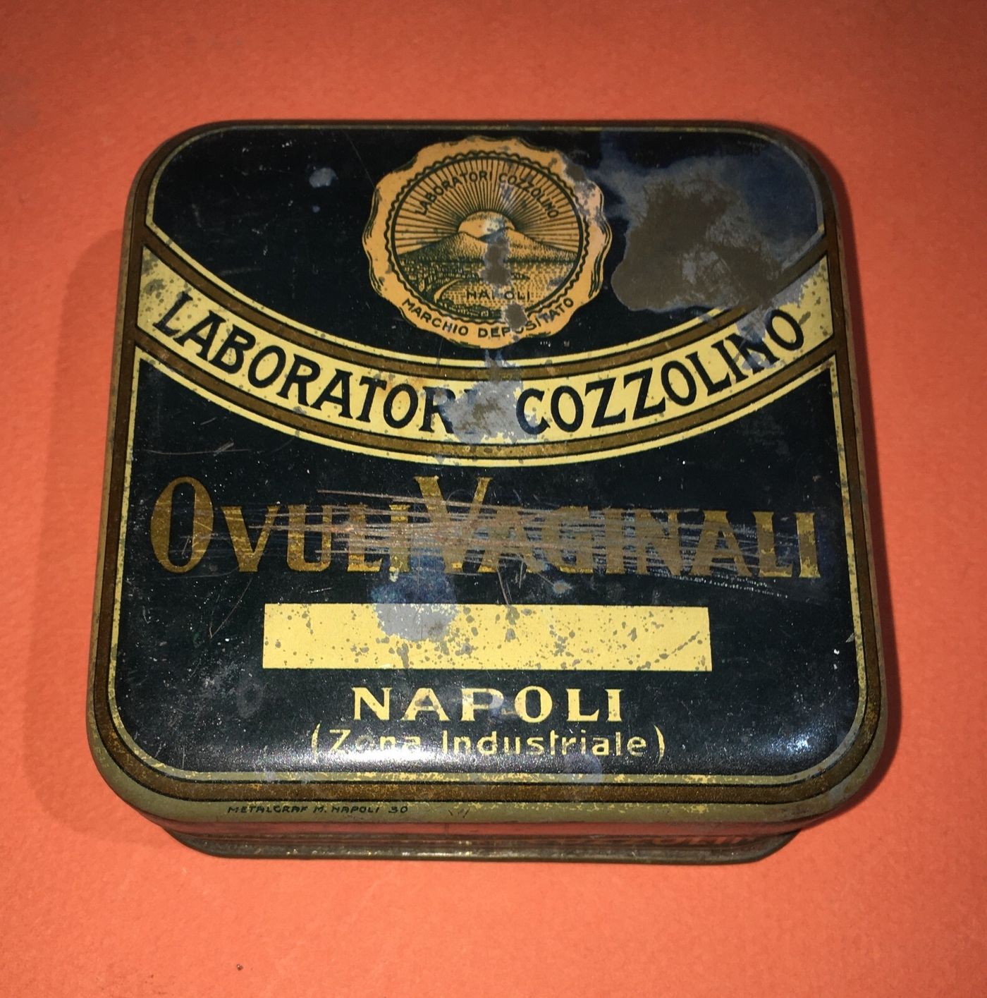 Napoli. Medicina, Farmacia E Ginecologia. Astuccio Pubblicitario Laboratori Cozzolino, Thigenol.