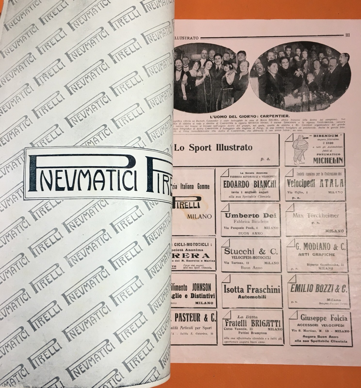 Lo Sport Illustrato: Calcio, Boxe E Motori   20 Dicembre 1919