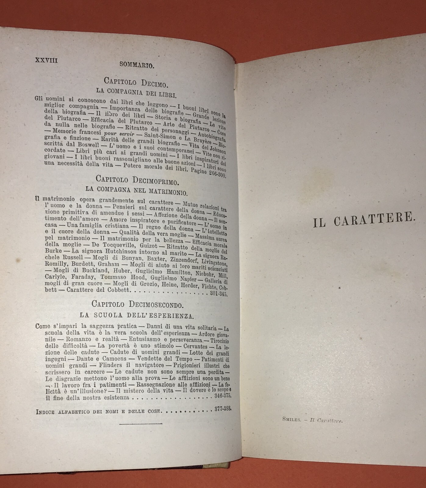 Samuele Smiles   Il Carattere   Prima Traduzione Italiana   Firenze, 1898