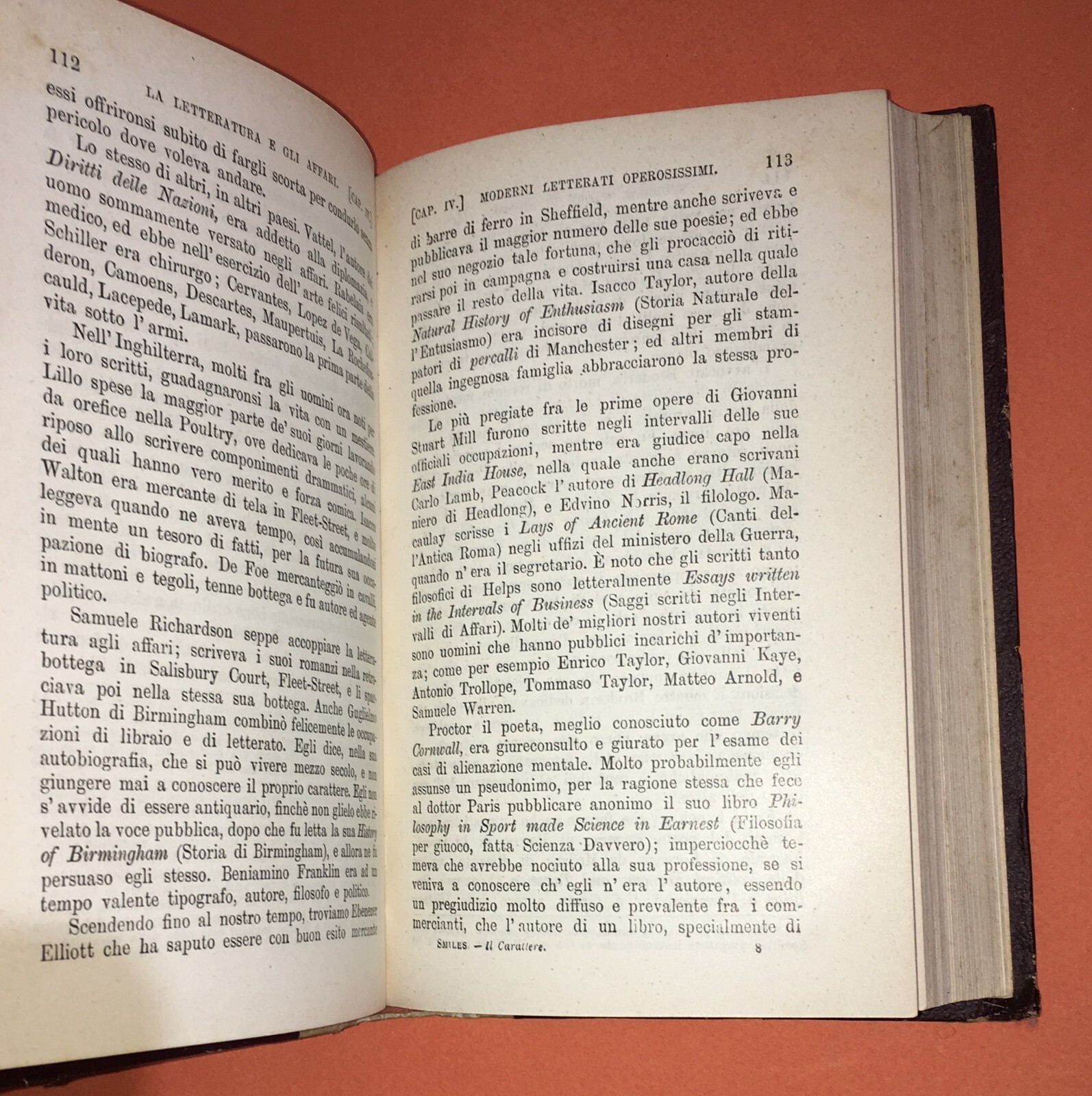 Samuele Smiles   Il Carattere   Prima Traduzione Italiana   Firenze, 1898