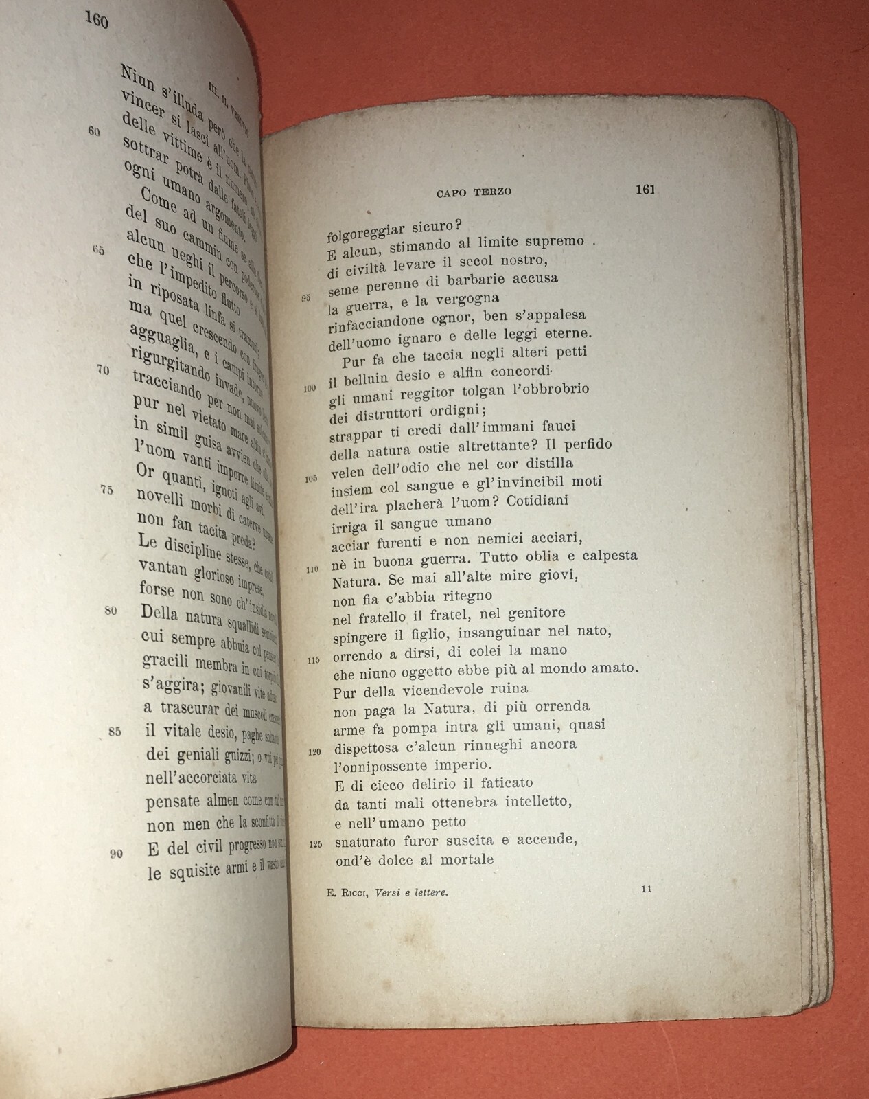 Puglia: Versi E Lettere Di Emilio Ricci. Prefazione Di Benedetto Croce