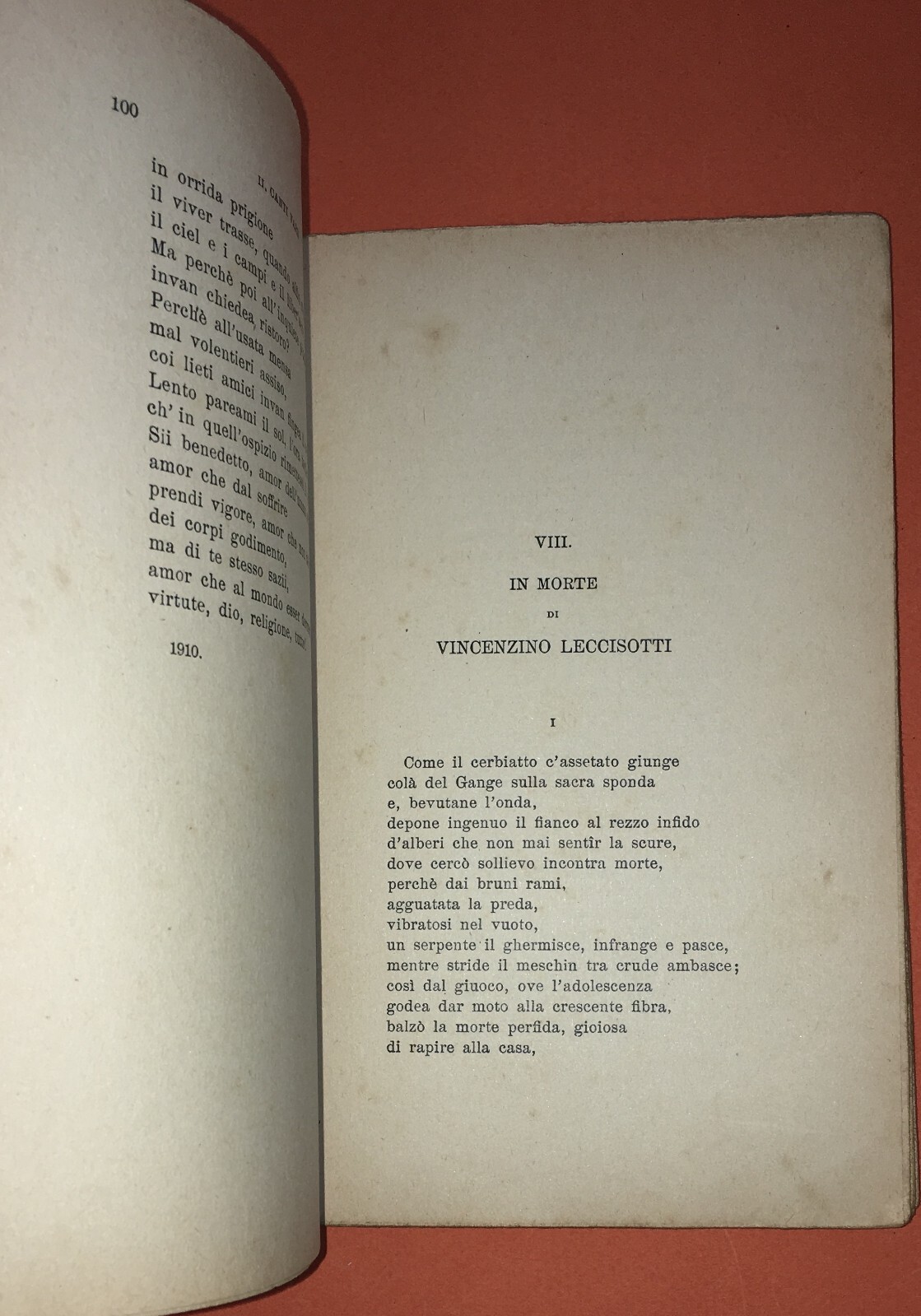 Puglia: Versi E Lettere Di Emilio Ricci. Prefazione Di Benedetto Croce