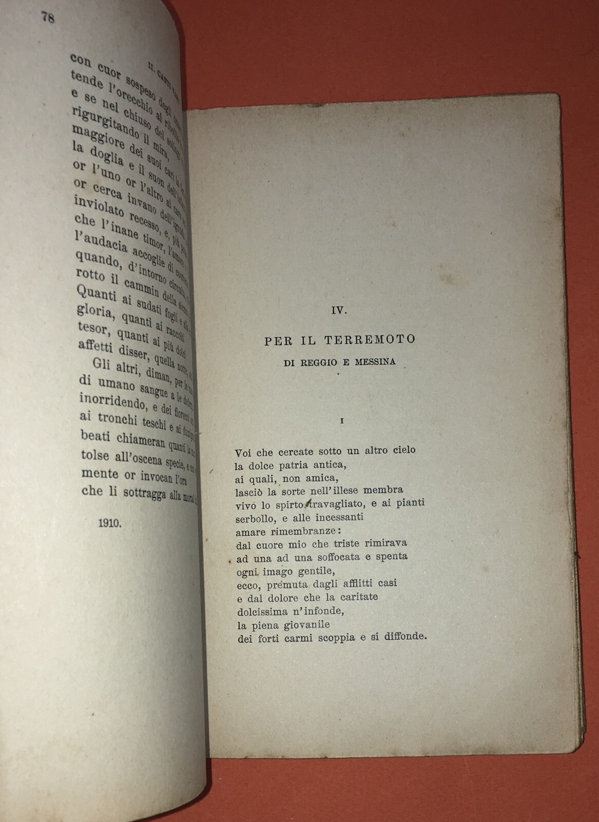 Puglia: Versi E Lettere Di Emilio Ricci. Prefazione Di Benedetto Croce