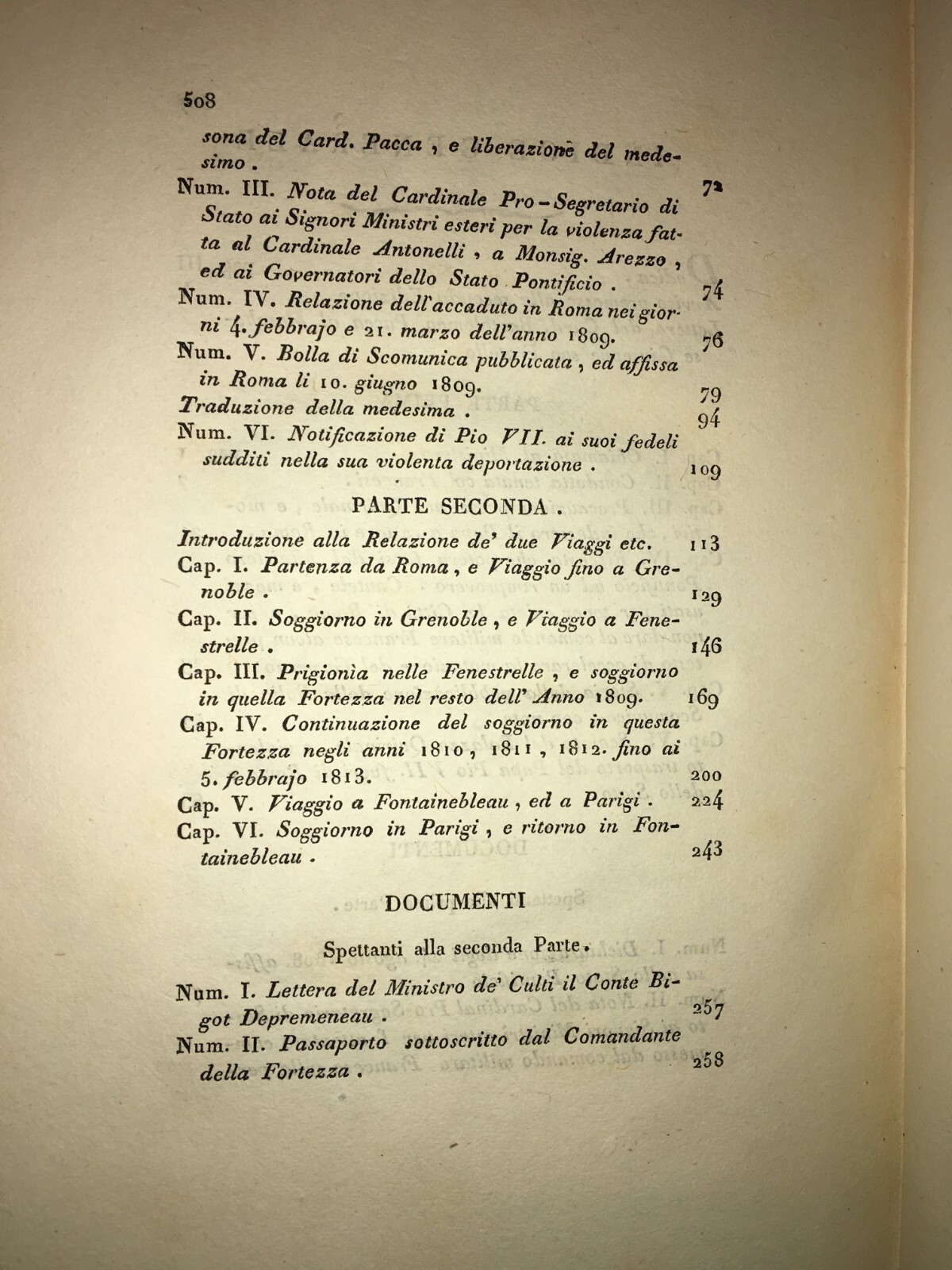 Cardinale Bartolomeo Pacca: Memorie Storiche, Edizione 1830 In Legatura Di Pregio