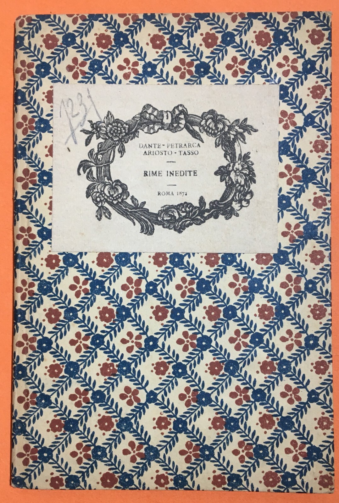 Antica Edizione Per Nozze Garneri Bertoldi, A Cura Di Domenico Carbone, 1872