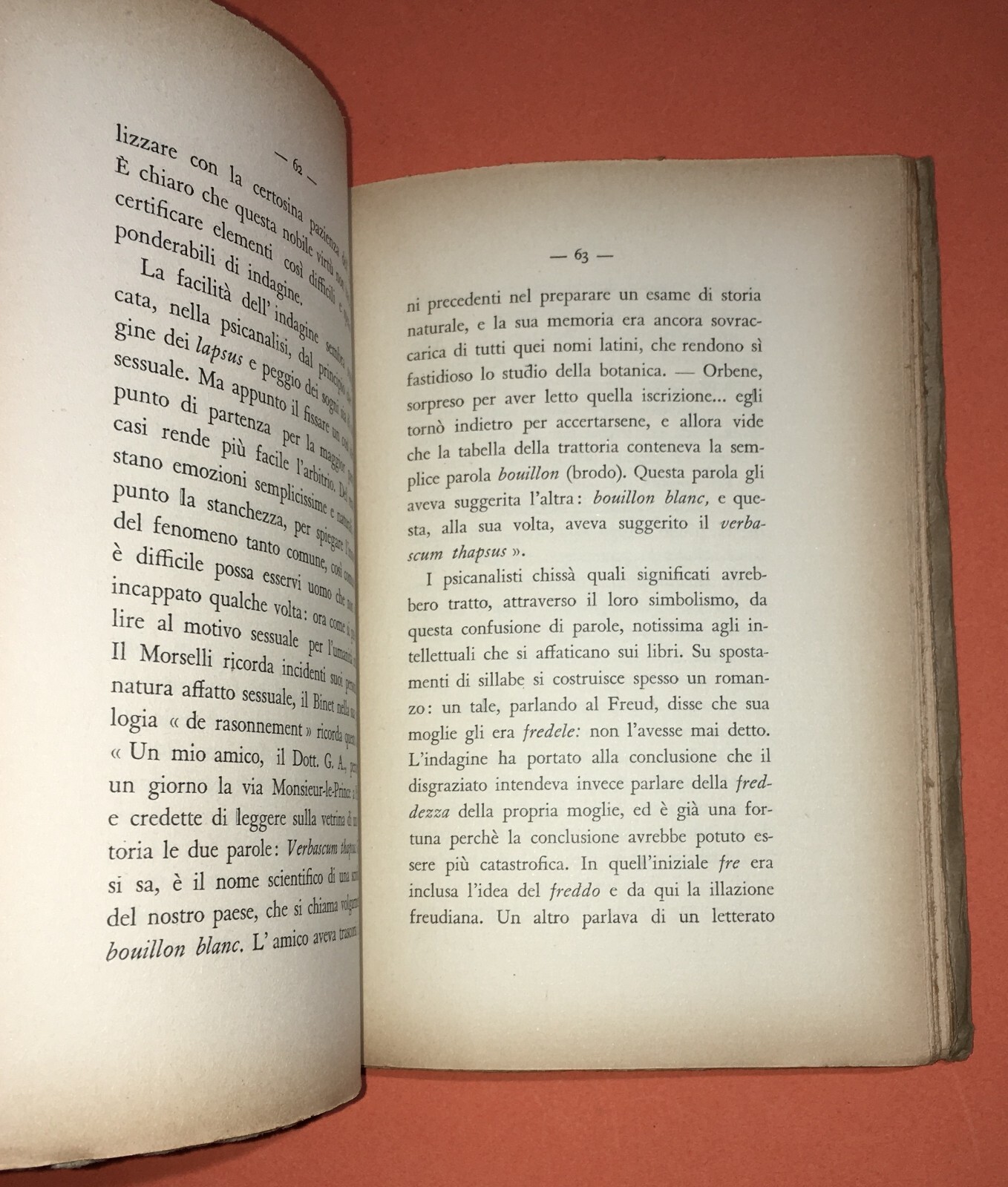 Medicina, Psichiatria, Psicanalisi: Freud. Edoardo Fenu, 1934