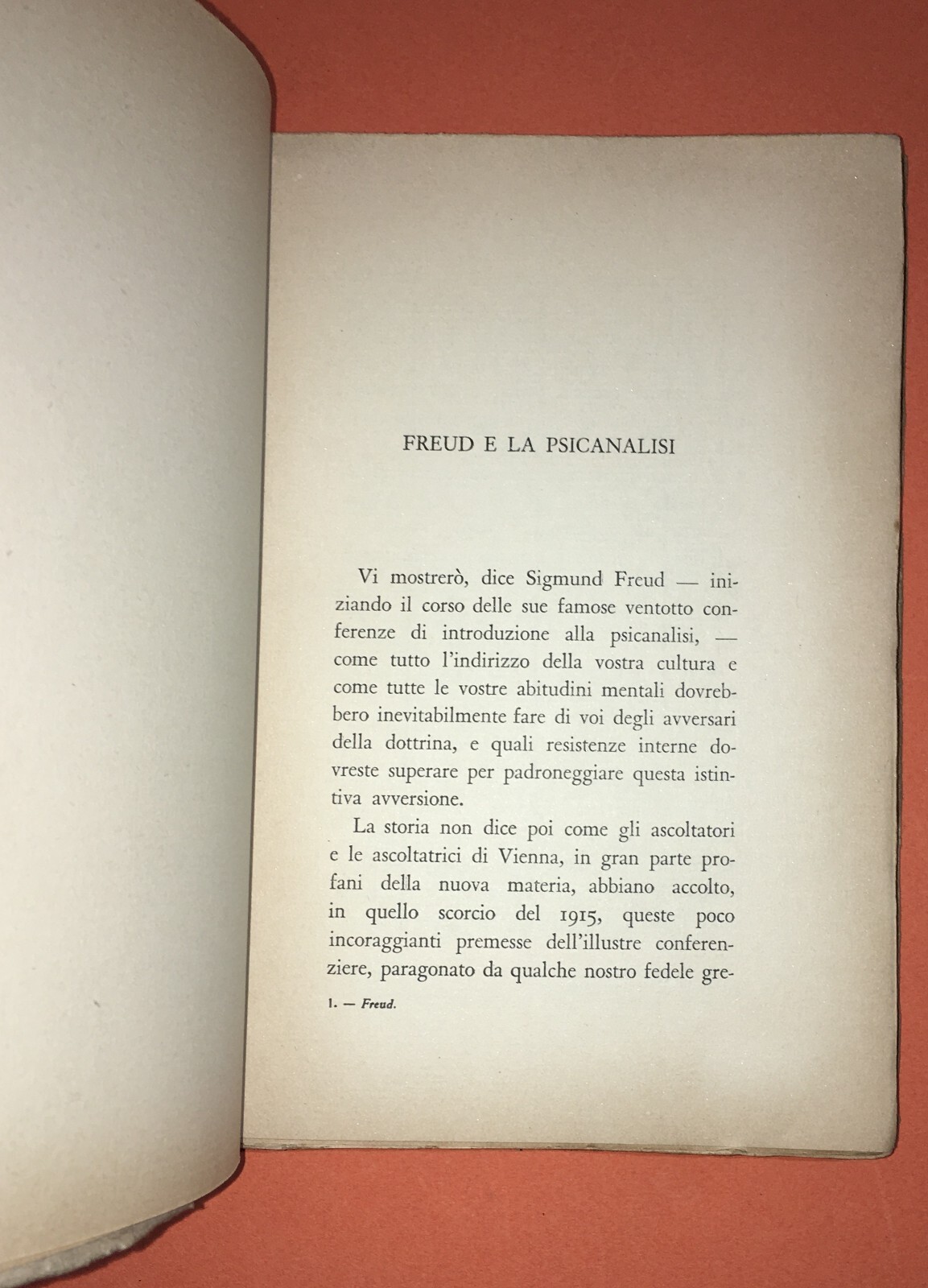 Medicina, Psichiatria, Psicanalisi: Freud. Edoardo Fenu, 1934